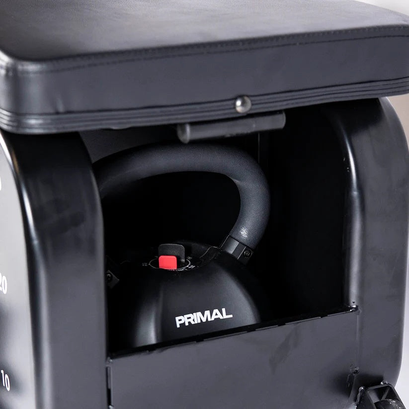 Primal Personal Series HIIT Bench inkl. Zubehör und Hanteln