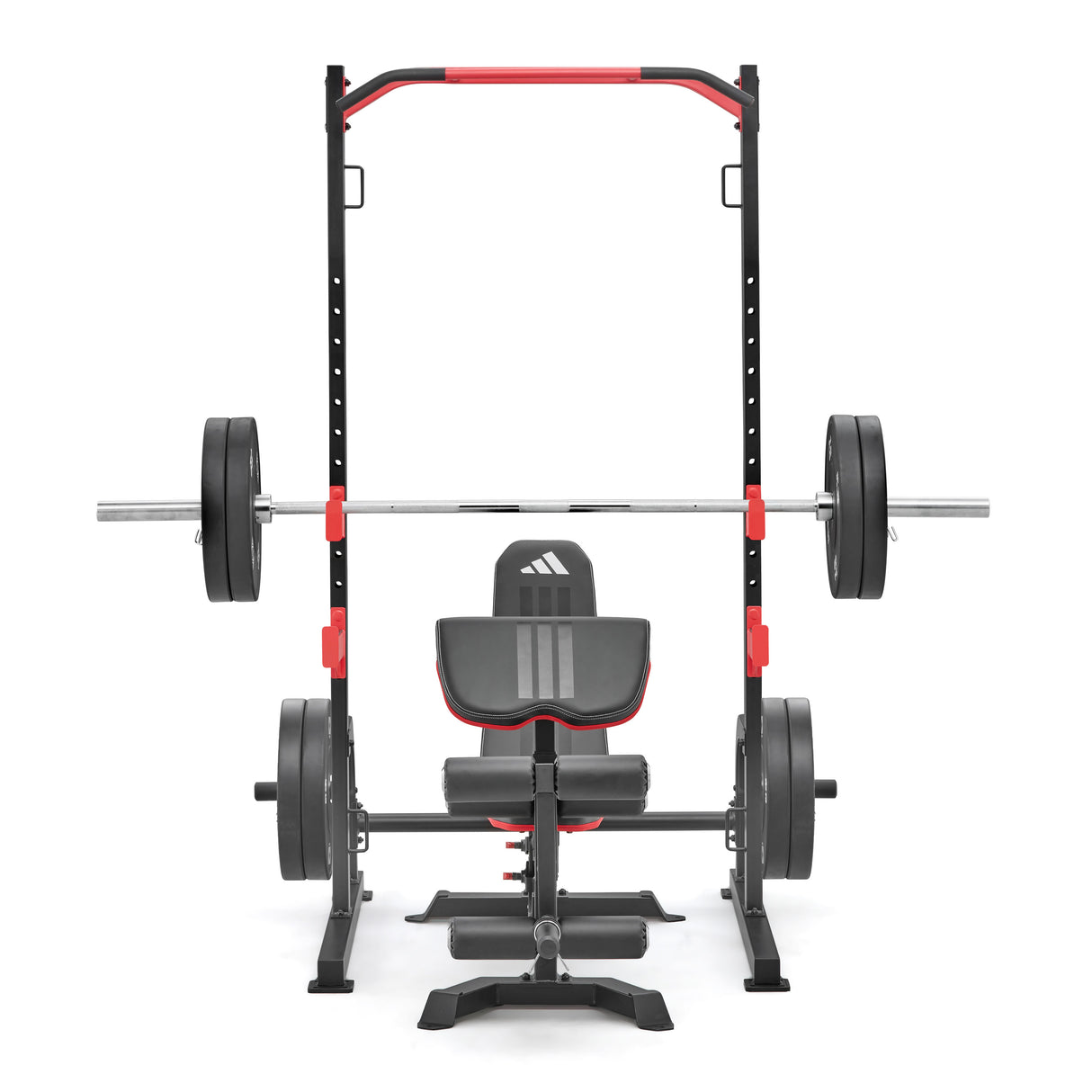adidas Power Rack Set inkl. Trainingsbank, Langhantel und Hantelscheiben