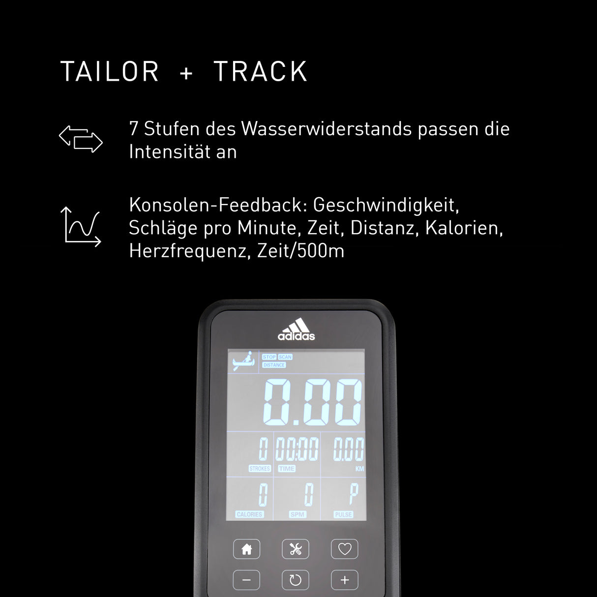 adidas R-21 Water Rower Bluetooth Wasserrudergerät