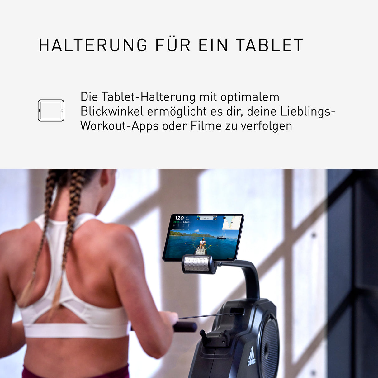 adidas R-21 Water Rower Bluetooth Wasserrudergerät