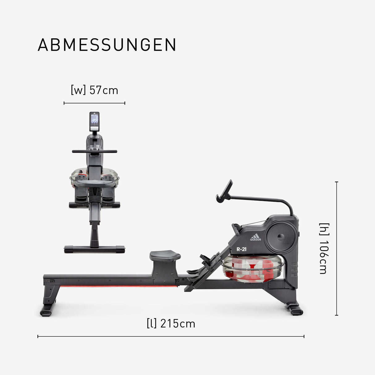adidas R-21 Water Rower Bluetooth Wasserrudergerät