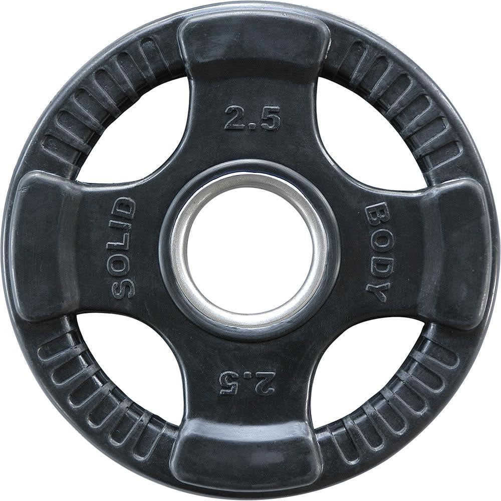 Body-Solid Rubber 4 Grip Olympische Hantelscheiben 1x 2,5kg