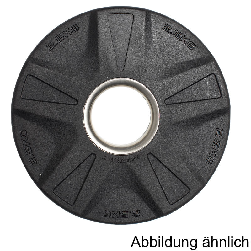 CARDIOfitness Olympia-Hantelscheibe Gummi mit Stahleinsatz 50mm 1,25kg