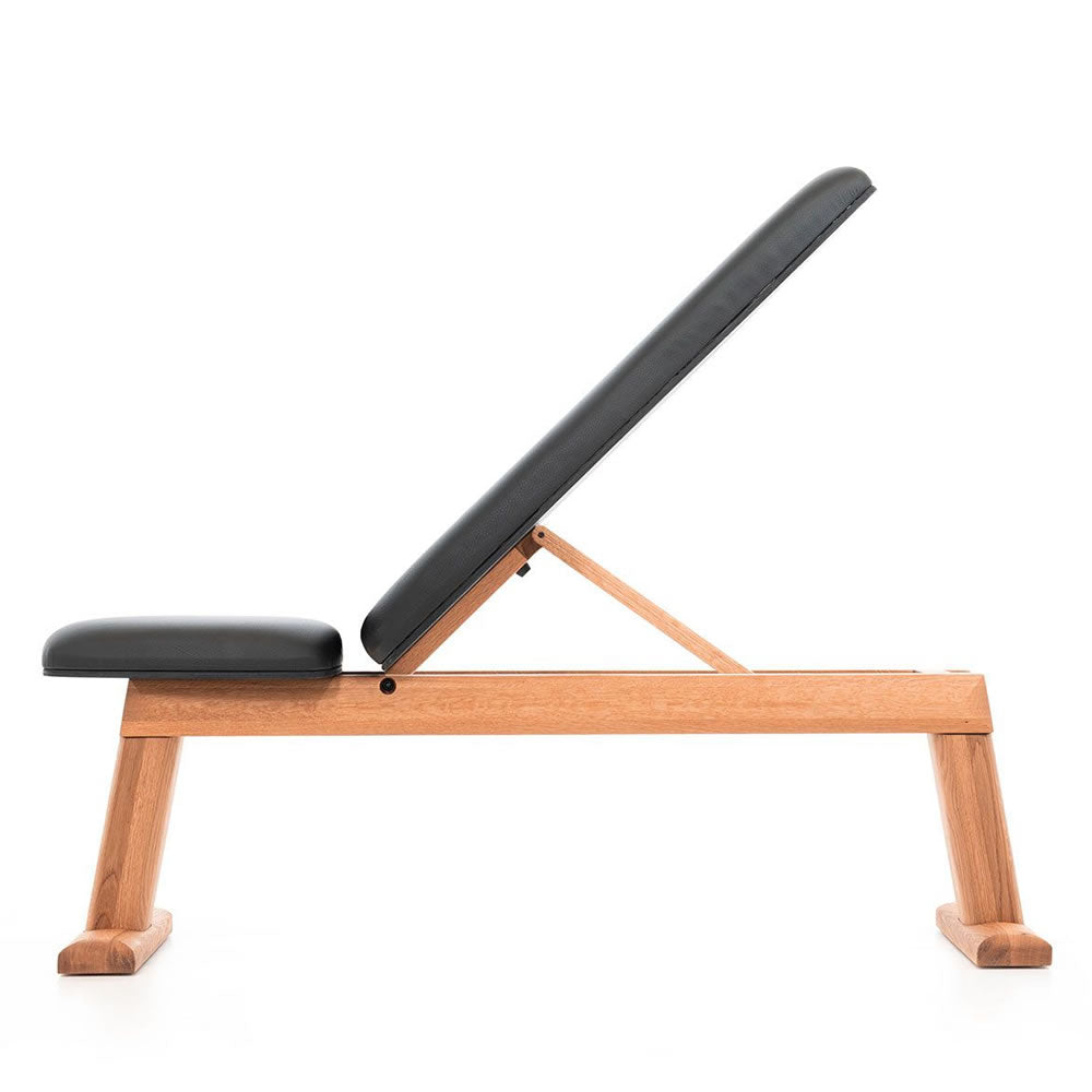 NOHrD WeightBench Kirsche Echtleder Schwarz
