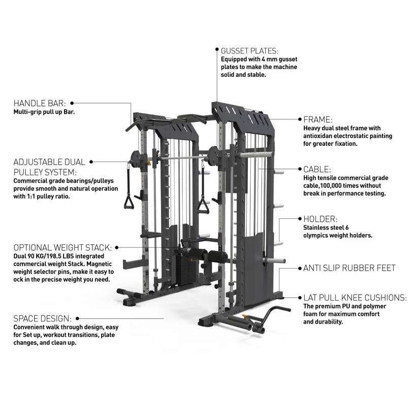 Primal Personal Series Multi Rack System inkl. 2x 90kg Gewichtsblock