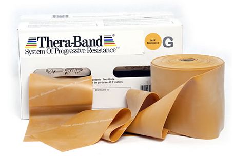 Thera-Band Übungsband klassisch (45,5 m) Maximal Stark/Gold