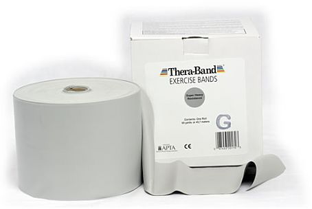 Thera-Band Übungsband klassisch (45,5 m) Super Stark/Silber