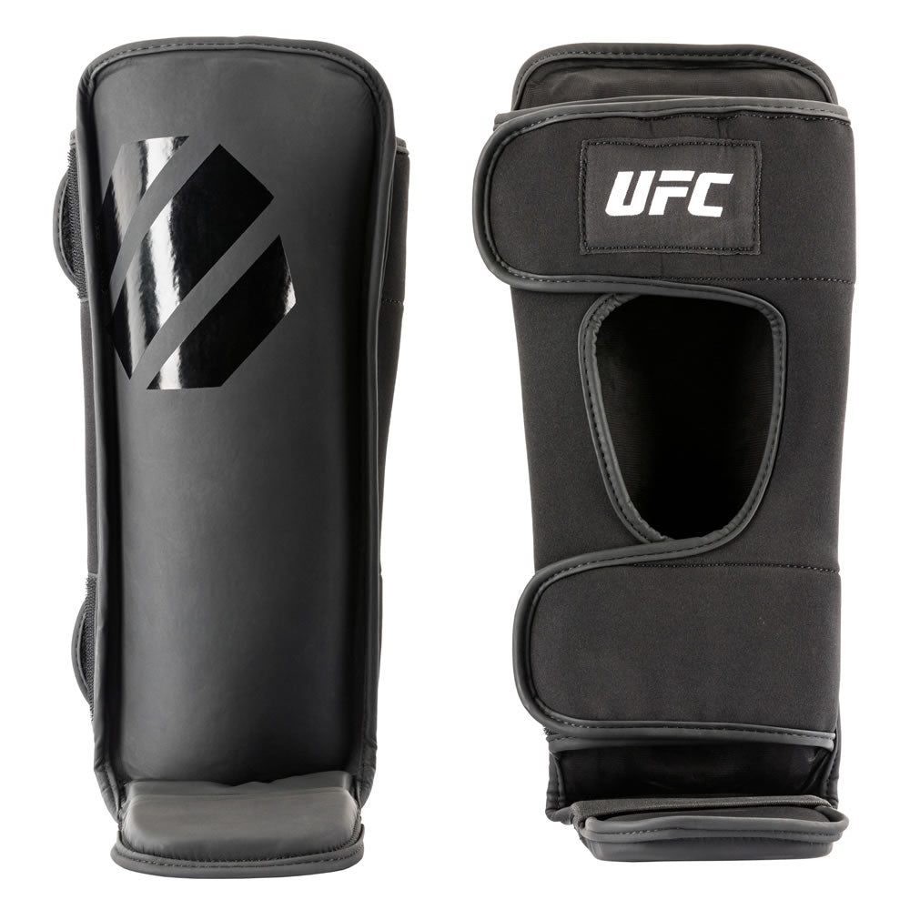 UFC PRO Tonal Grappling Shin Guard Schwarz Gr. XL