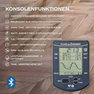 Fluid Rower Rudergerät Apollo PRO XL