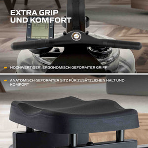 Fluid Rower Rudergerät NEON Pro V Black