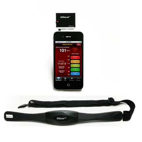 60beat Heart Rate RX Receiver/ Dongle für iPhone inkl. Brustgurt
