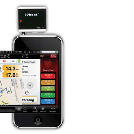 60beat Heart Rate RX Receiver/ Dongle für iPhone inkl. Brustgurt
