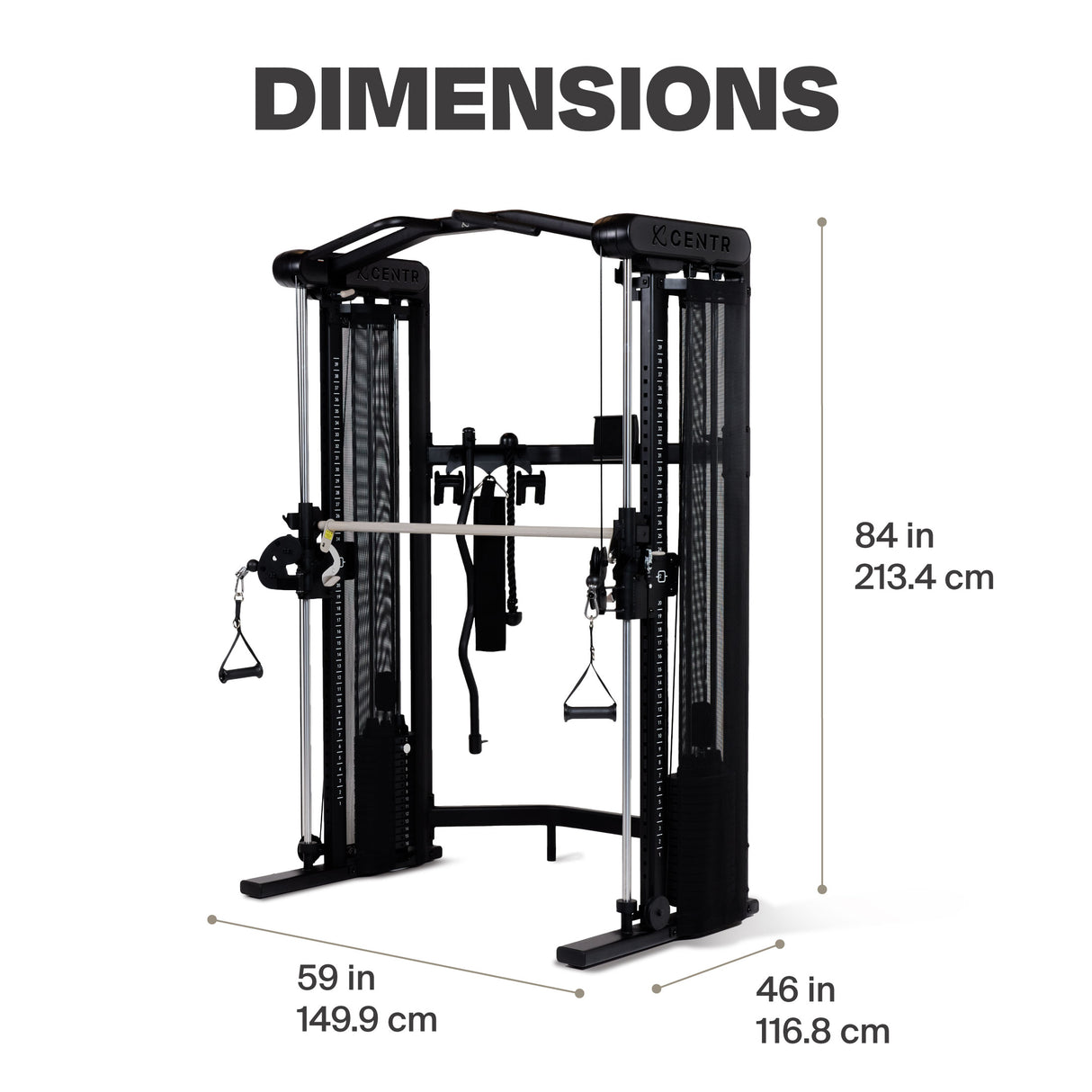 Centr 3 Home Gym Functional Trainer mit Smith-Maschine
