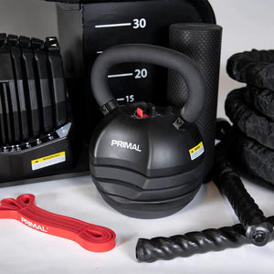 Primal Personal Series HIIT Bench inkl. Zubehör und Hanteln