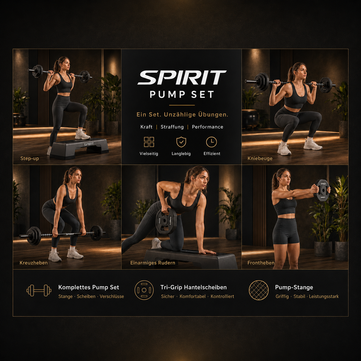 Spirit Fitness Aerobic Pump Studio Set 20 kg
