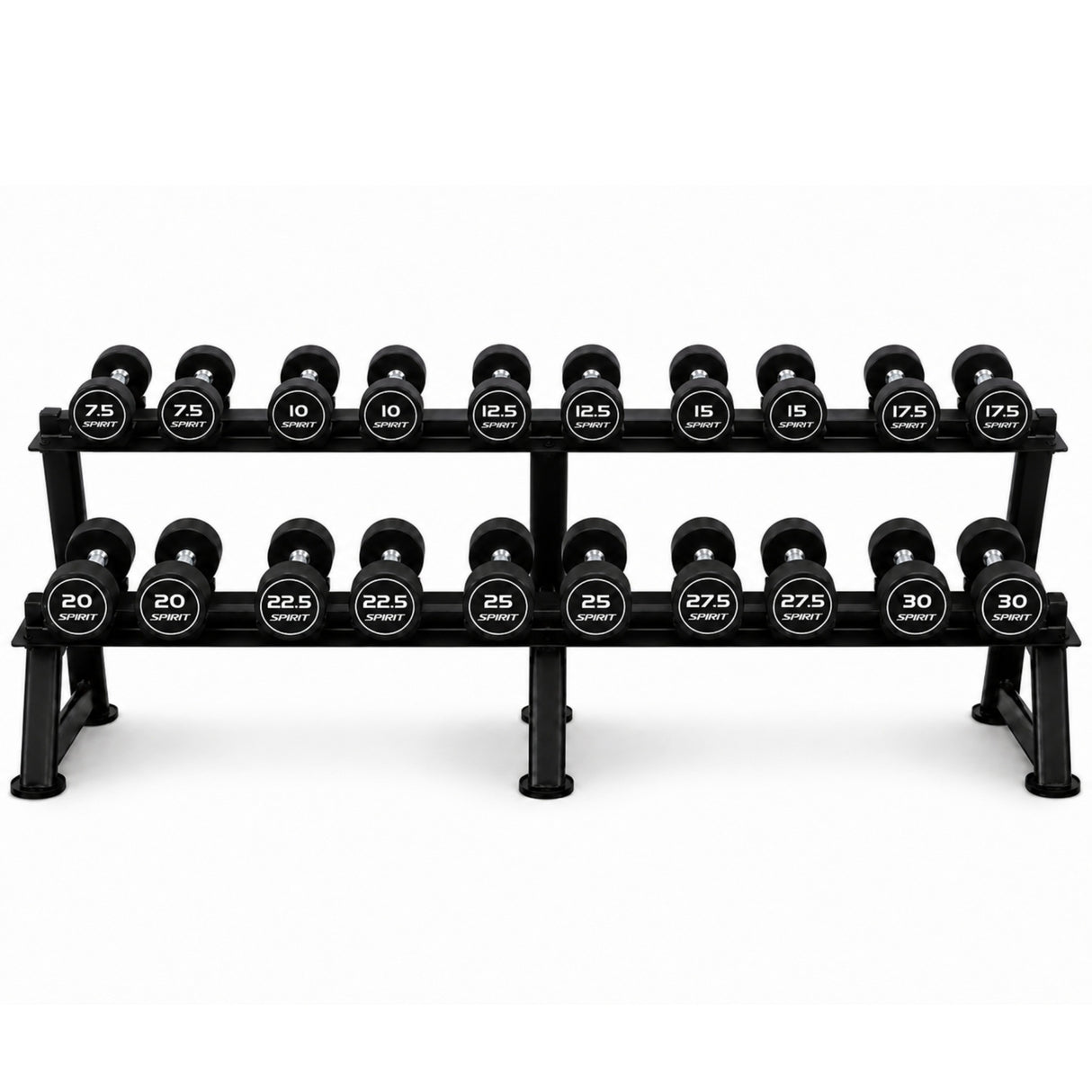 Spirit Fitness Round Rubber Kurzhantel
