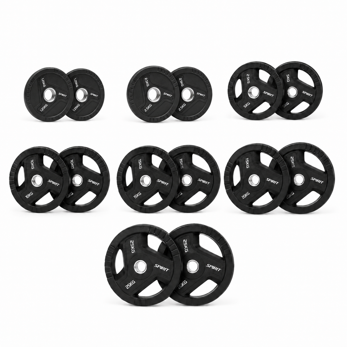 Spirit Fitness Tri-Grip-Plate-Set