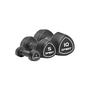 Spirit Fitness Tri-Studio Rubber Kurzhantel
