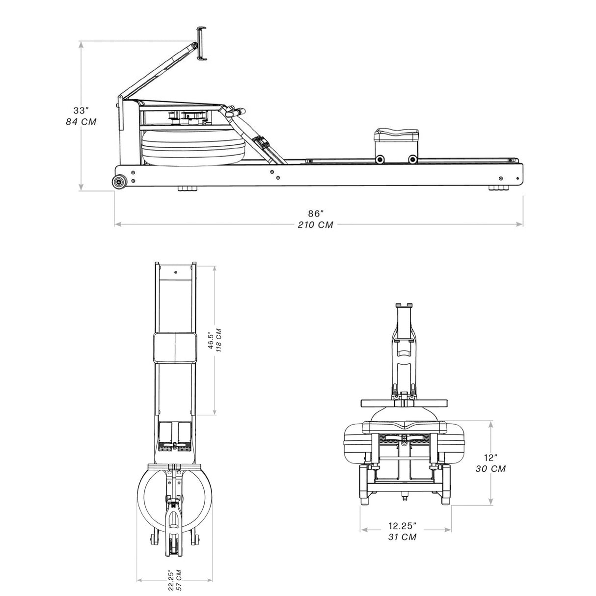 WaterRower Performance Ergometer Eiche
