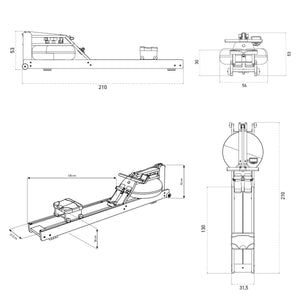 Waterrower Rudergerät Club
