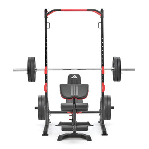 adidas Power Rack Set inkl. Trainingsbank, Langhantel und Hantelscheiben