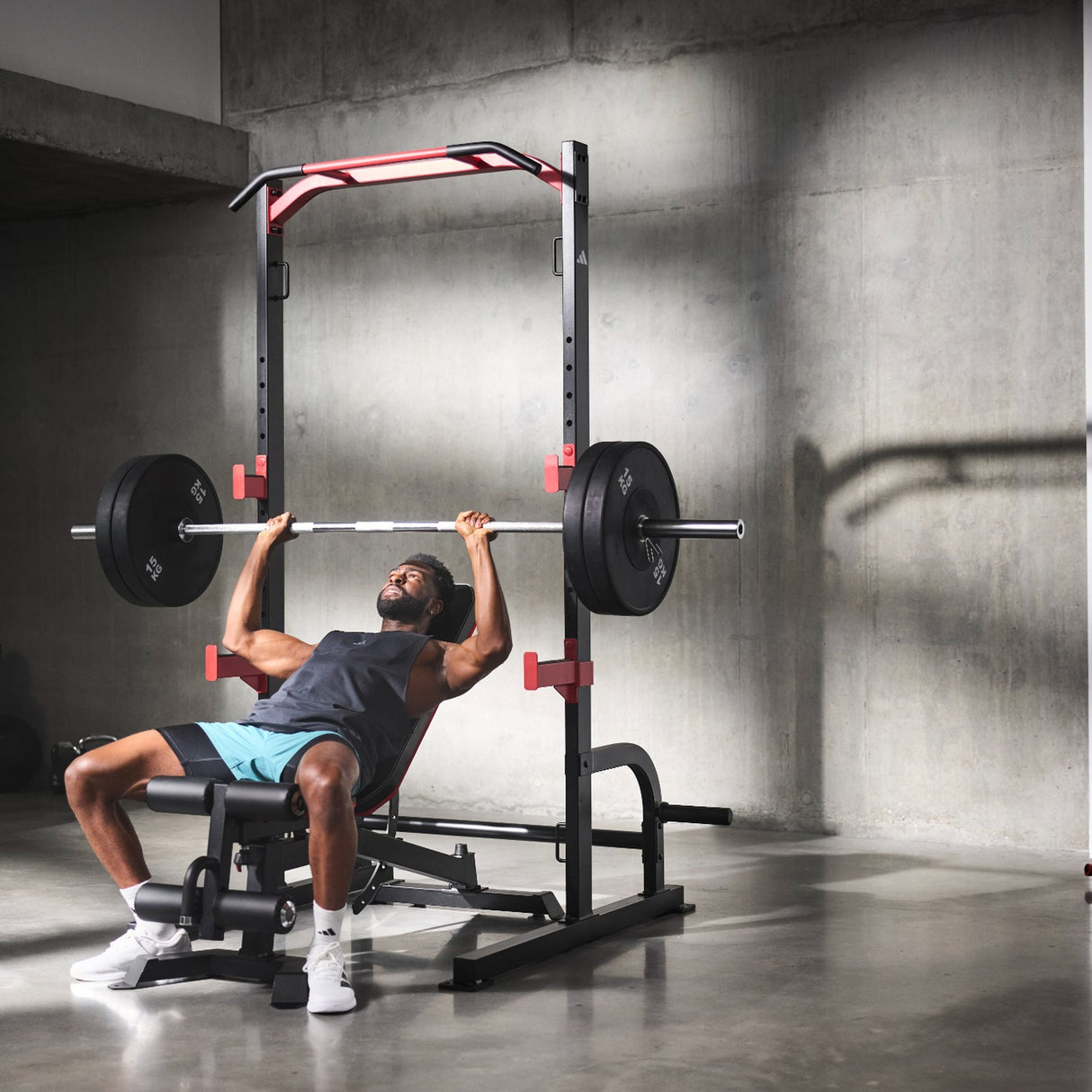adidas Power Rack Set inkl. Utility Bench 3-in-1 Hantelbank