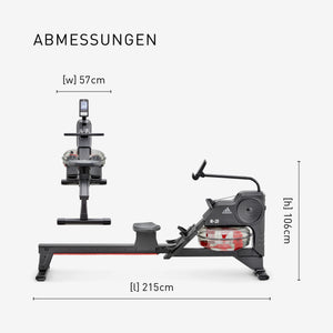 adidas R-21 Water Rower Bluetooth Wasserrudergerät