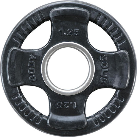Body-Solid Rubber 4 Grip Olympische Hantelscheiben 1x 1,25kg