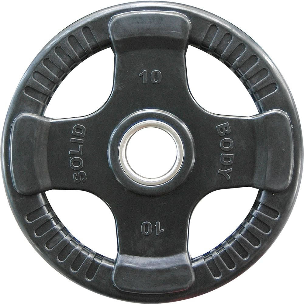 Body-Solid Rubber 4 Grip Olympische Hantelscheiben 1x 10kg