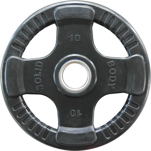 Body-Solid Rubber 4 Grip Olympische Hantelscheiben 1x 10kg