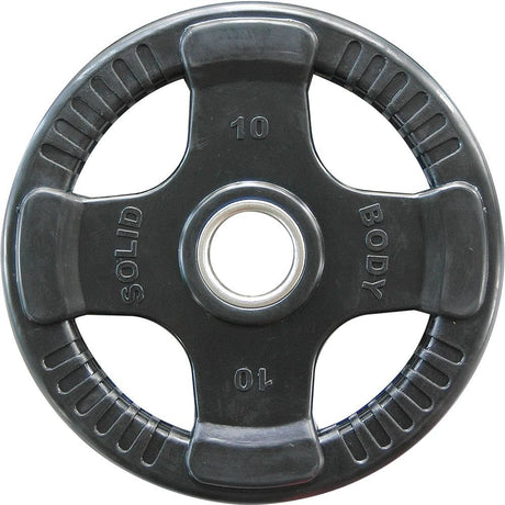 Body-Solid Rubber 4 Grip Olympische Hantelscheiben 1x 10kg