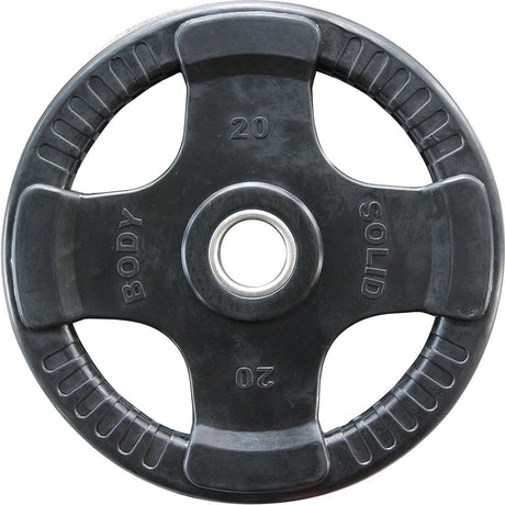 Body-Solid Rubber 4 Grip Olympische Hantelscheiben 1x 20kg