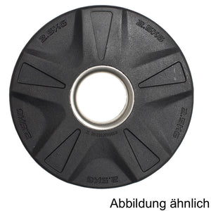 CARDIOfitness Olympia-Hantelscheibe Gummi mit Stahleinsatz 50mm 1,25kg