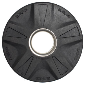 CARDIOfitness Olympia-Hantelscheibe Gummi mit Stahleinsatz 50mm 1,25kg