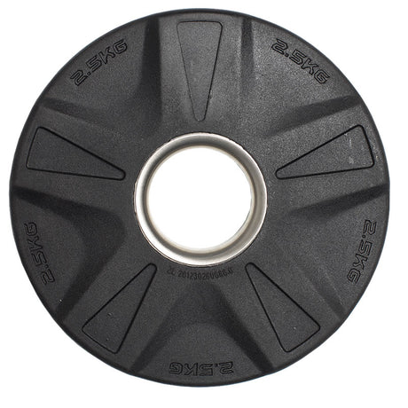 CARDIOfitness Olympia-Hantelscheibe Gummi mit Stahleinsatz 50mm 1,25kg