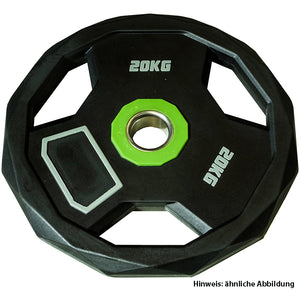 CARDIOfitness Diamond PU Olympia Hantelscheibe mit Stahleinsatz 15kg