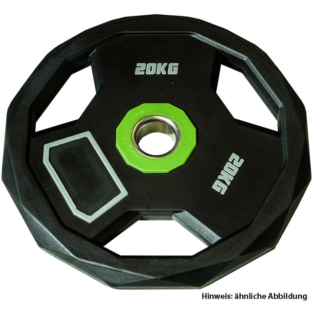 CARDIOfitness Diamond PU Olympia Hantelscheibe mit Stahleinsatz 5kg 
