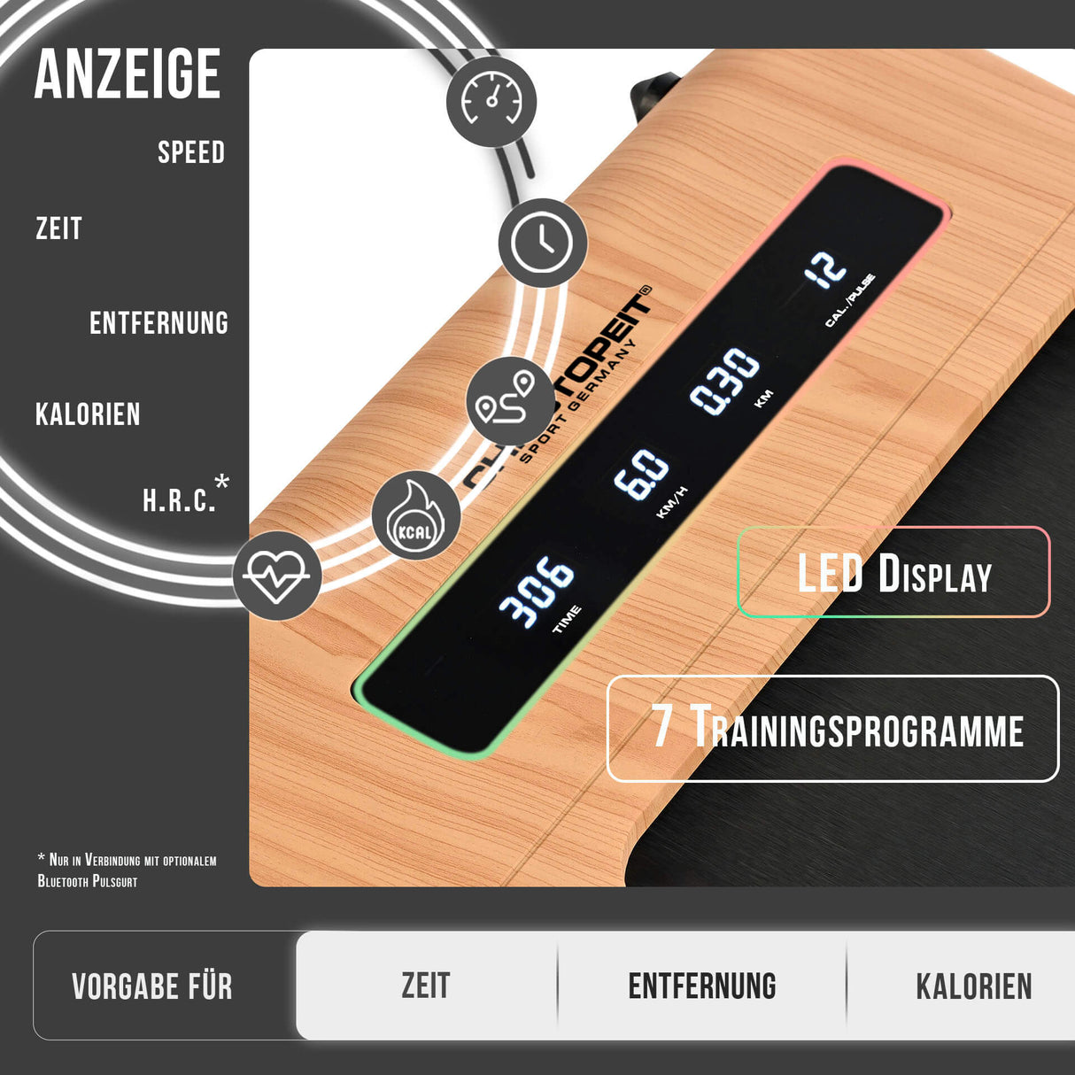Christopeit Walking Pad 4.2 Holzdesign
