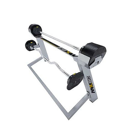 MX Select MX80 verstellbare Langhantel + Curlstange mit Ständer 