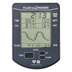 Fluid Rower Rudergerät NEON Pro V Black