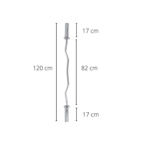 FUEL Fitness Olympia SZ Curlstange 120cm inkl. Schnellverschlüsse