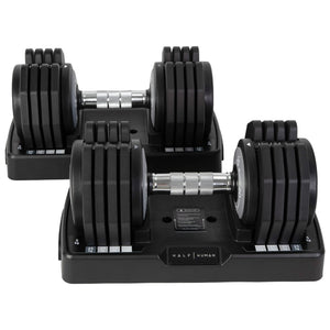 Half Human 2x 25kg verstellbares Hantel-Set