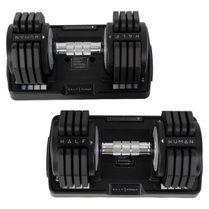 Half Human 2x 25kg verstellbares Hantel-Set