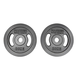 Hammer Olympische Gewichtsscheiben-Paar 2x 20kg