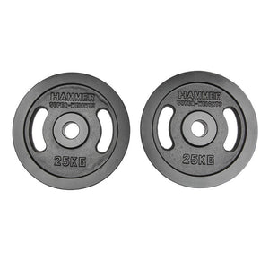 Hammer Olympische Gewichtsscheiben-Paar 2x 25kg