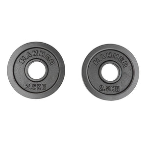 Hammer Olympische Gewichtsscheiben-Paar 2x 2,5kg