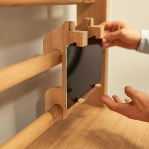 Heimholz Tablethalterung Eiche für Sprossenwand