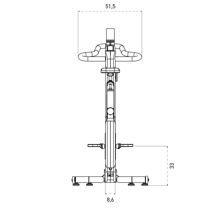 NOHRD Bike V.2 Kirsche Fahrradergometer