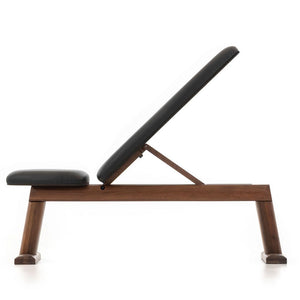 NOHrD WeightBench Nussbaum Echtleder Schwarz