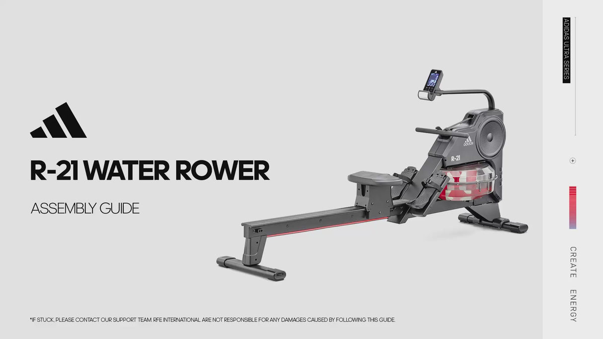 adidas R-21 Water Rower Bluetooth Wasserrudergerät